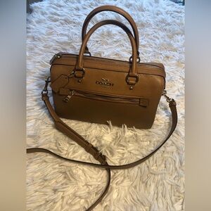 Coach Rowan Satchel Bag Purse- Brown